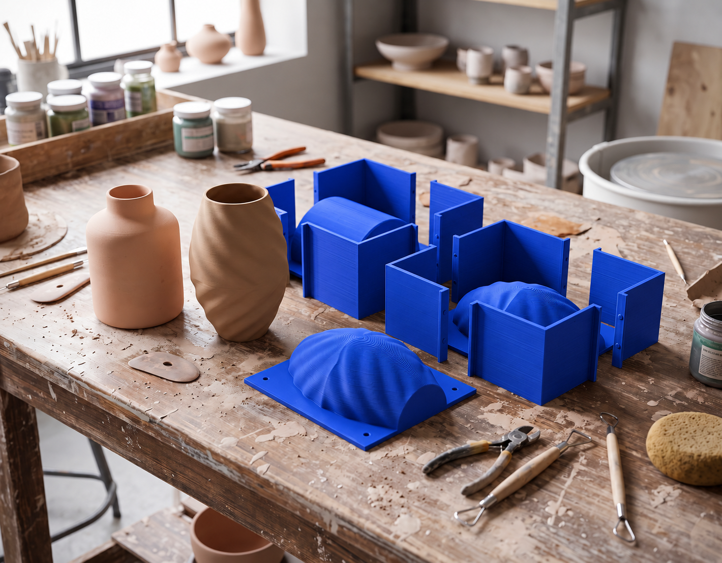 Parametrycznie zaprojektowana matryca ceramiczna w makro